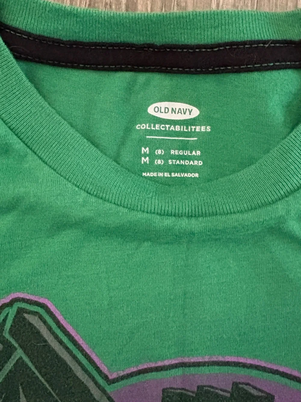 Old Navy Green Kids Minecraft Ender Dragon Graphic Tee